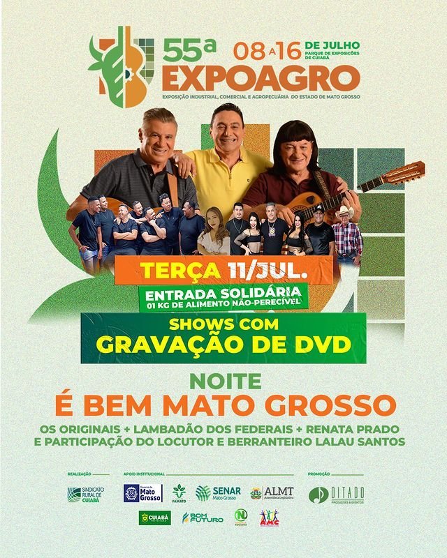 Gravação DVD É Bem Mato Grosso - 55ª Expoagro