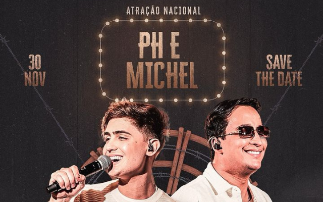 SHOW COM PH E MICHEL NA LUZZEM