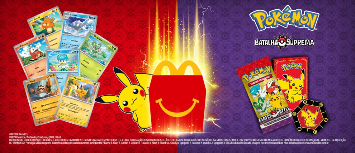 McDonald's convida famílias a se tornarem treinadores Pokémon com nova  campanha do McLanche Feliz