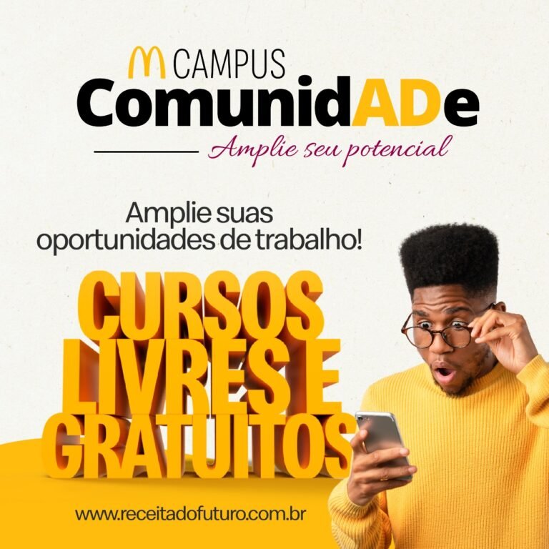 McDonald’s oferece cursos gratuitos de férias