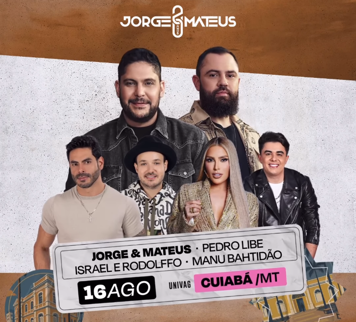 Jorge & Mateus 20 anos Cuiabá: novas atrações e show imperdível neste fim de semana