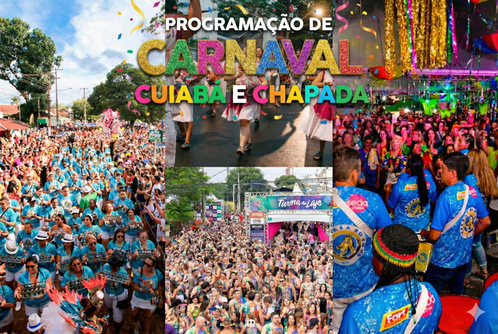 Programação do Carnaval 2026 em Cuiabá e Chapada ganha datas oficiais e promete cinco dias de folia intensa