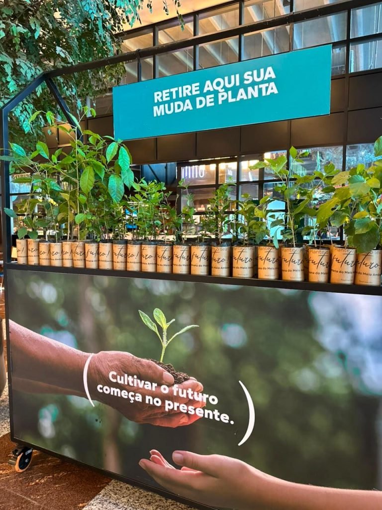 Shopping de Cuiabá distribui 2 mil mudas em celebração ao Dia da Árvore