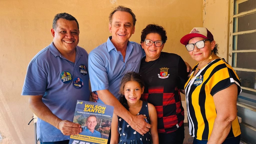 Em Chapada, Wilson Santos destaca resultados e novas propostas em campanha pela reeleição